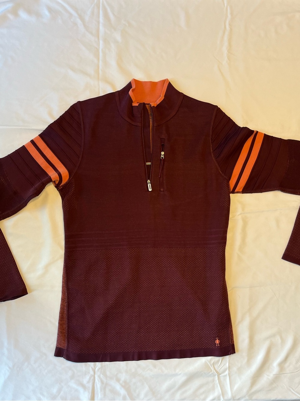 Smartwool Intraknit 250 Merino Wool Quarter Zip Base Layer Top M - Picture 2 of 12